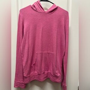 NWOT Monrow Luxury Pink Pullover Hoodie Sweatshirt Size Medium